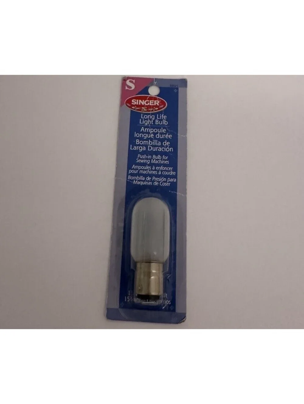 Singer Sewing Machine LIGHT BULB Style L 15w 120v Push In Bulb